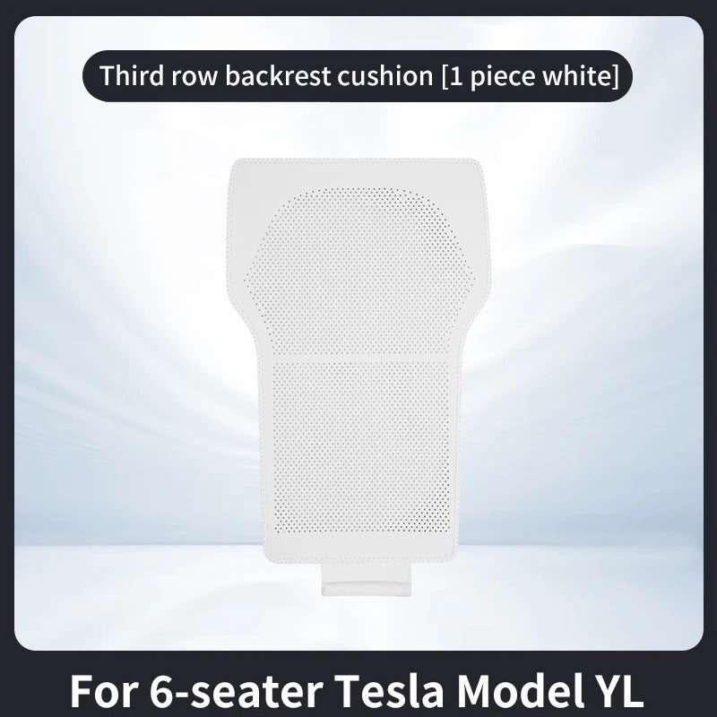 For 6-seater Tesla Model YL Car Seat Cushion Set – Front & Rear Seat Protection Cushions - Delicate Leather