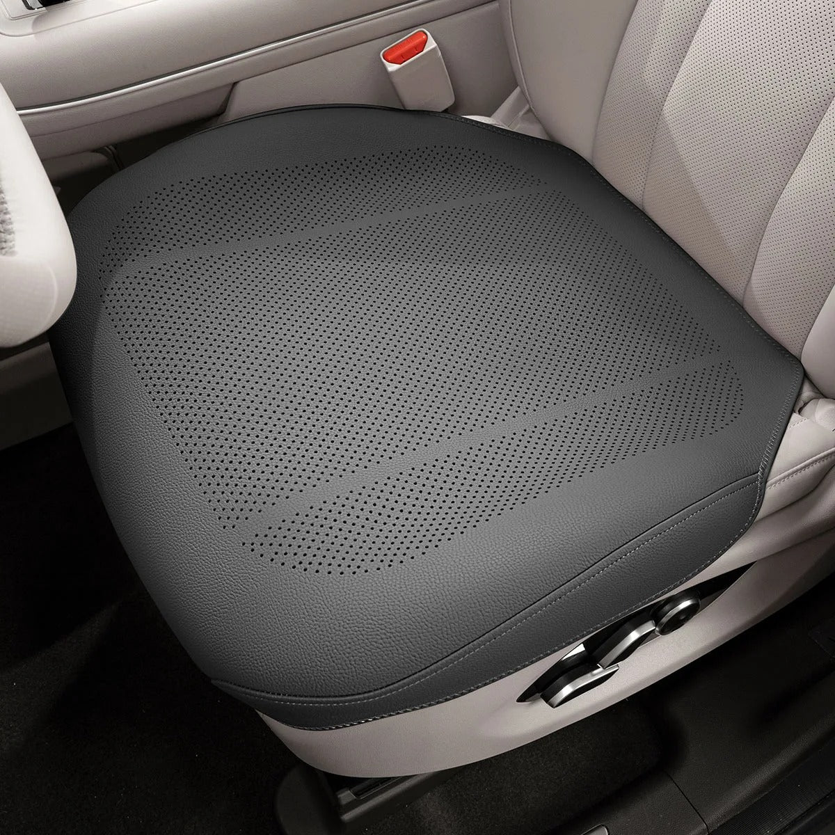 Universal Car Seat Cushion – Breathable Full-Cover Seat Pad for All Seasons - Delicate Leather  