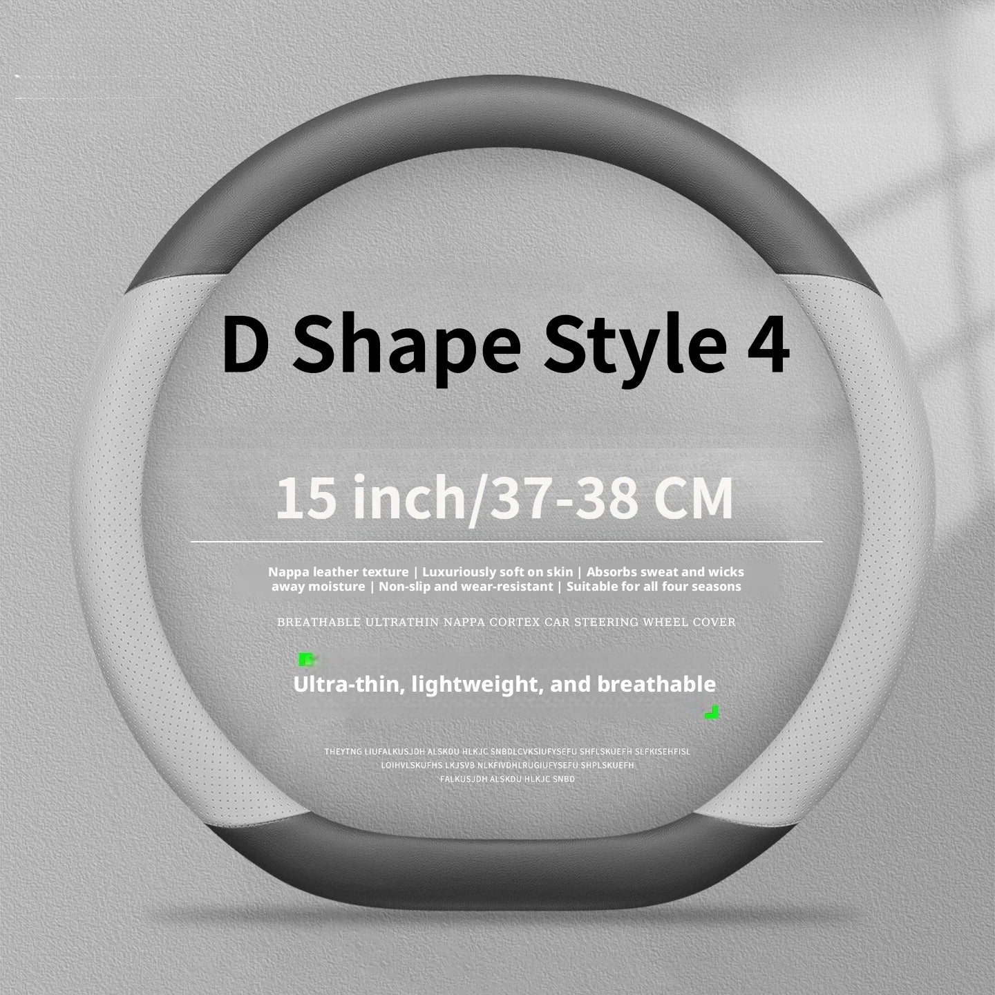 Minimalist Car Steering Wheel Cover – Universal Anti-Slip Comfortable Grip - Delicate Leather