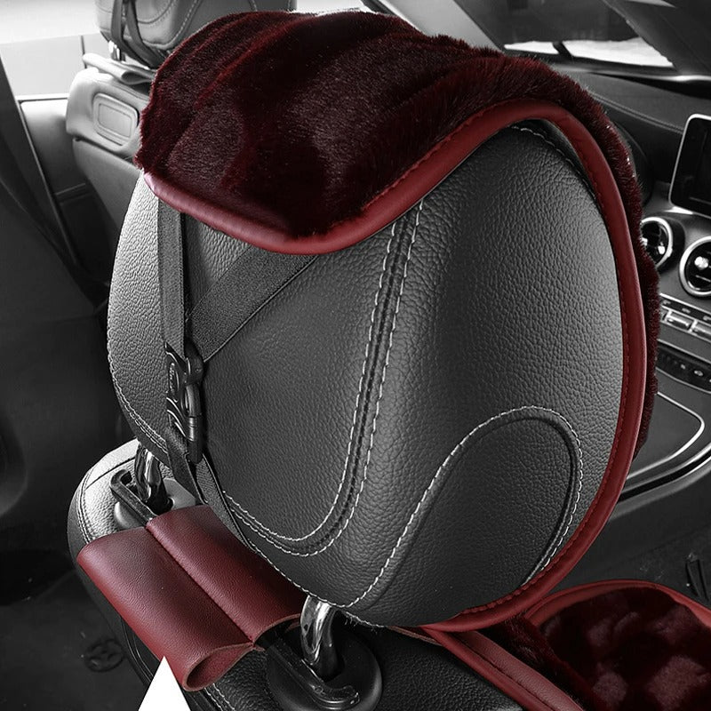 Luxury Thick Plush Car Seat Cushion – Warm Mink Velvet Winter Seat Cover for Comfort and Protection - Delicate Leather  