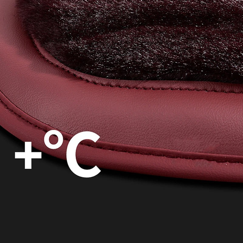 Luxury Thick Plush Car Seat Cushion – Warm Mink Velvet Winter Seat Cover for Comfort and Protection - Delicate Leather  