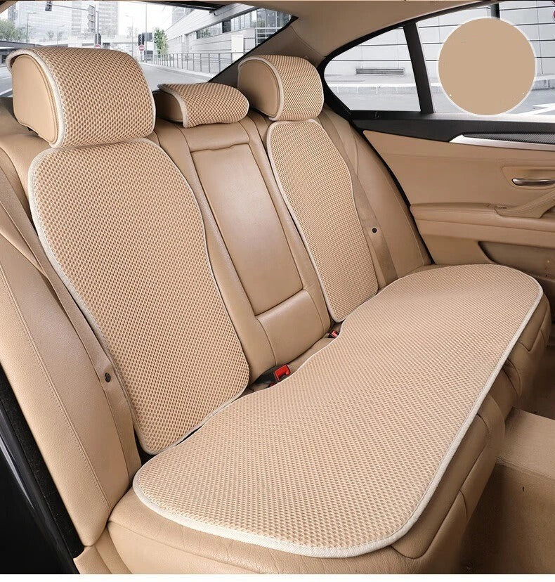 Ice Silk Car Seat Cushion – Universal Breathable Anti-Slip Cooling Seat Cover - Delicate Leather