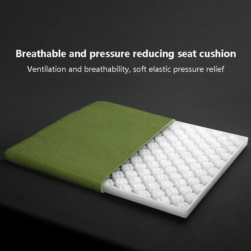 Summer Ice Silk Car Seat Cushion – Breathable Honeycomb Cooling Seat Pad - Delicate Leather  