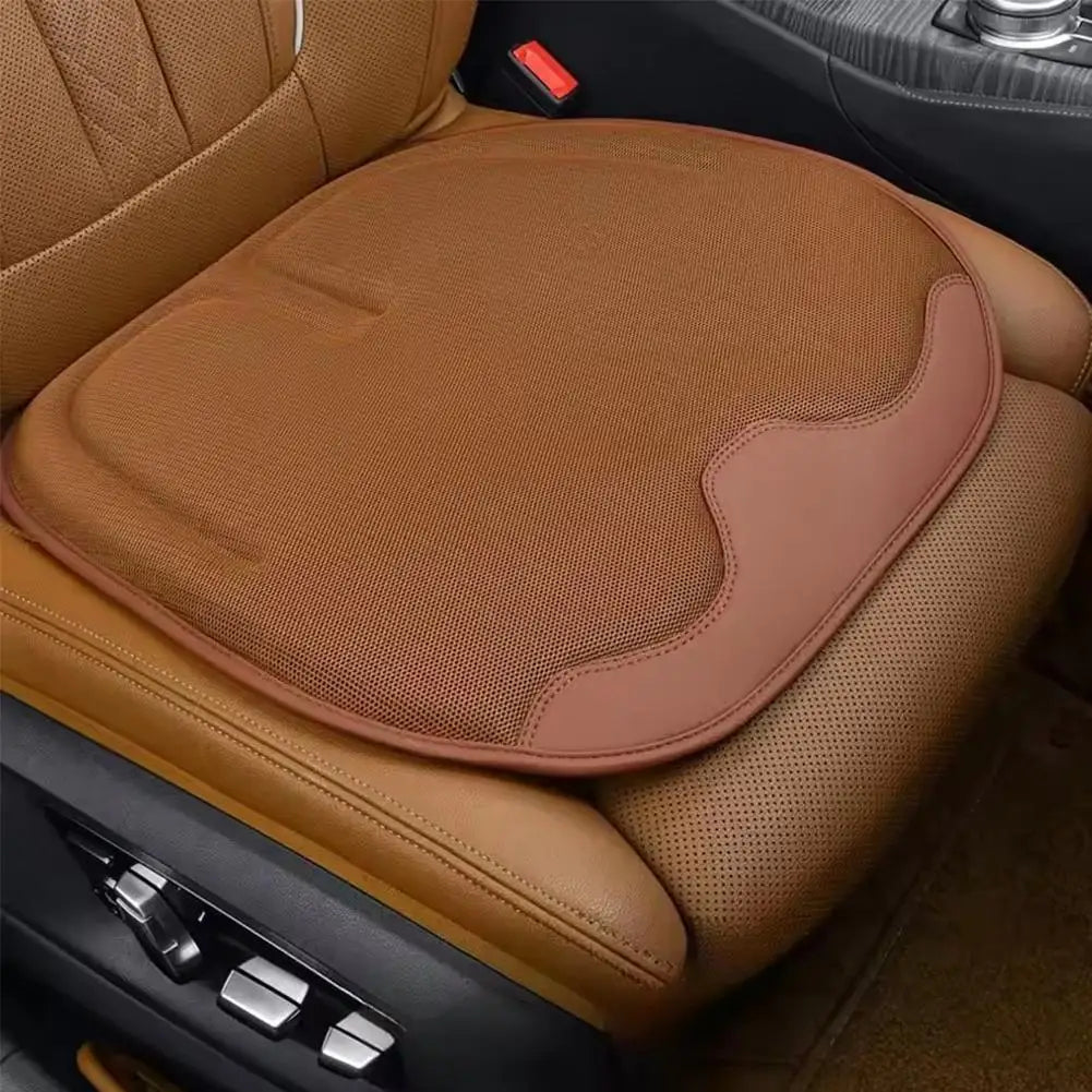 Car Gel Cooling Seat Cushion – 3D Honeycomb Cool & Breathable Ice Silk Cushion for Car, Home & Office Chairs - Delicate Leather  