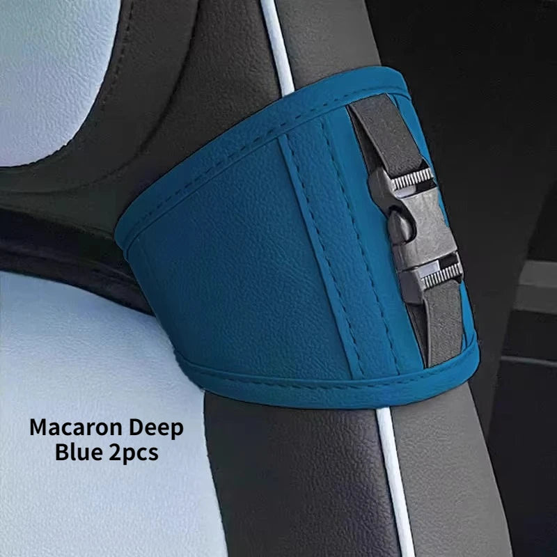 Car Seat Belt Fixer Extender – Universal Interior Seat Belt Adjustment Accessory - Delicate Leather  