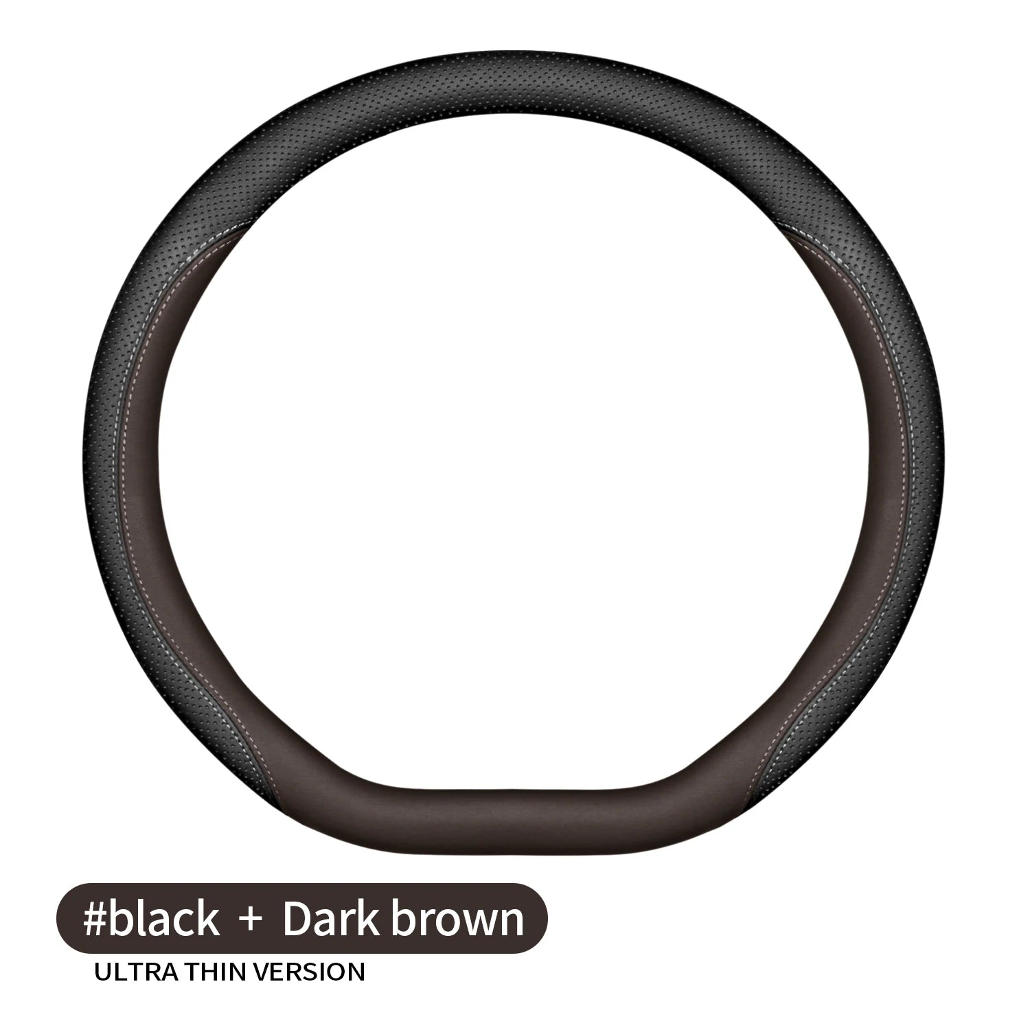 Nappa Leather Steering Wheel Cover – Easy Installation, Universal Fit Automotive Interior Accessory - Delicate Leather  