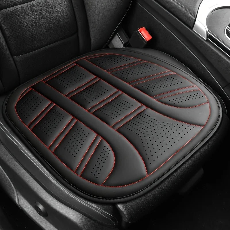 PU Leather Car Seat Cover – Universal Breathable All-Season Front Seat Cushion - Delicate Leather