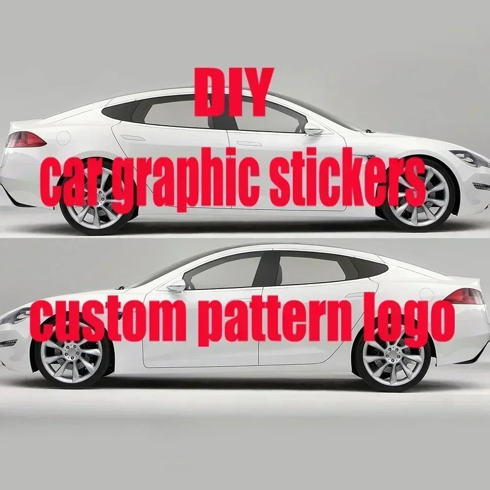 Ink Splatter Car Side Vinyl Decal – Racing Style Exterior Graphic Sticker - Delicate Leather