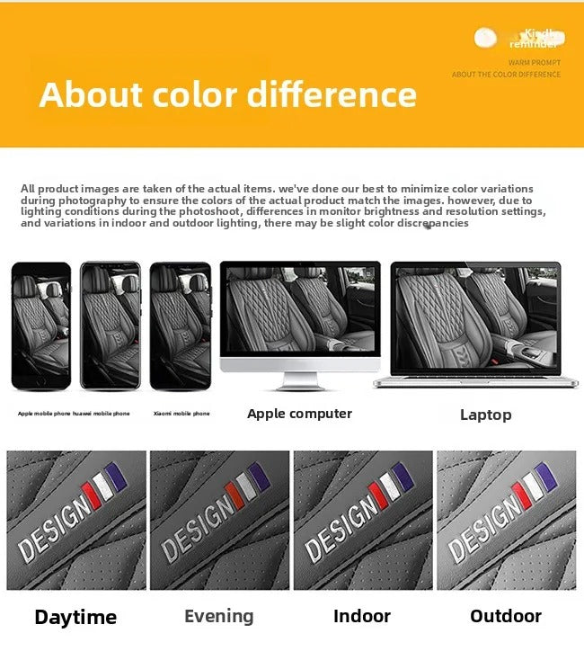 Universal Leather Car Headrest Cushion – Breathable Neck & Lumbar Support Pillow - Delicate Leather