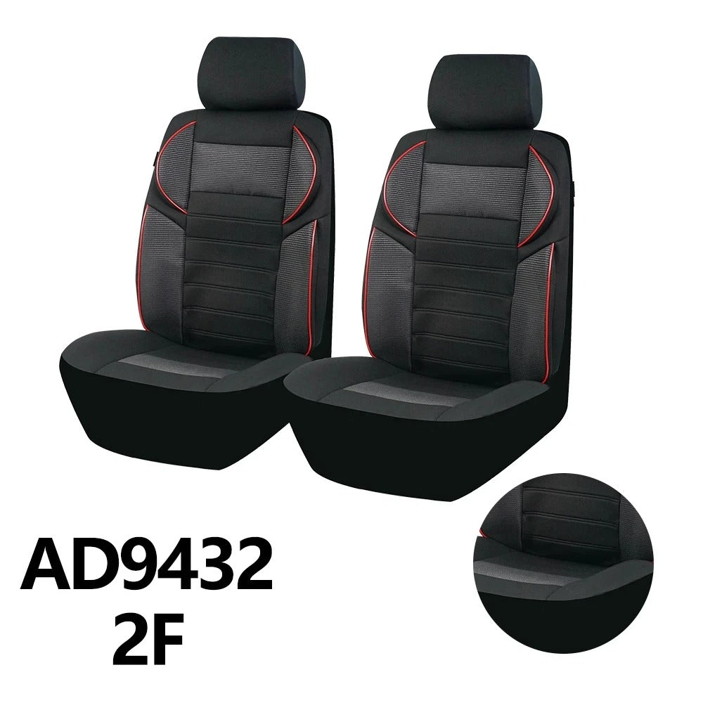 5D Car Seat Covers – Universal 4mm Sponge Padded Seat Cover Set for Cars - Delicate Leather