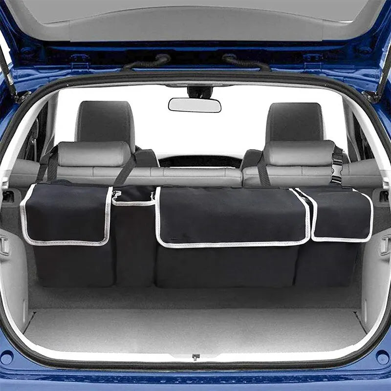 High Capacity Multi-Use Car Trunk Organizer: Oxford Backseat Storage Bag for Automobile Interior