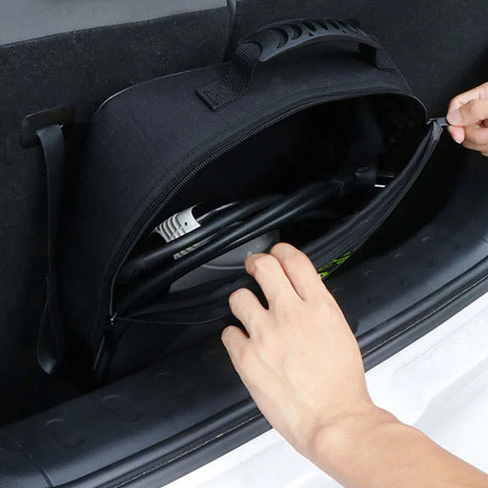 Waterproof Cable Organizer Bag: Versatile Jumper Cable Bag for Electric Vehicle Charging and Extension Cord Storage