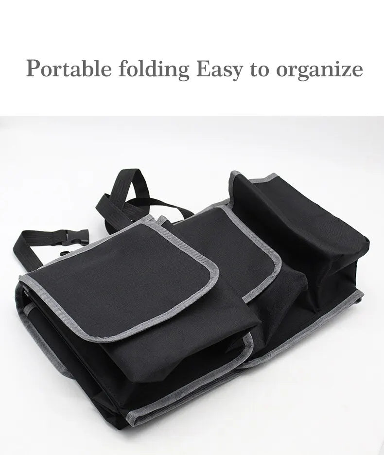 High Capacity Multi-Use Car Trunk Organizer: Oxford Backseat Storage Bag for Automobile Interior