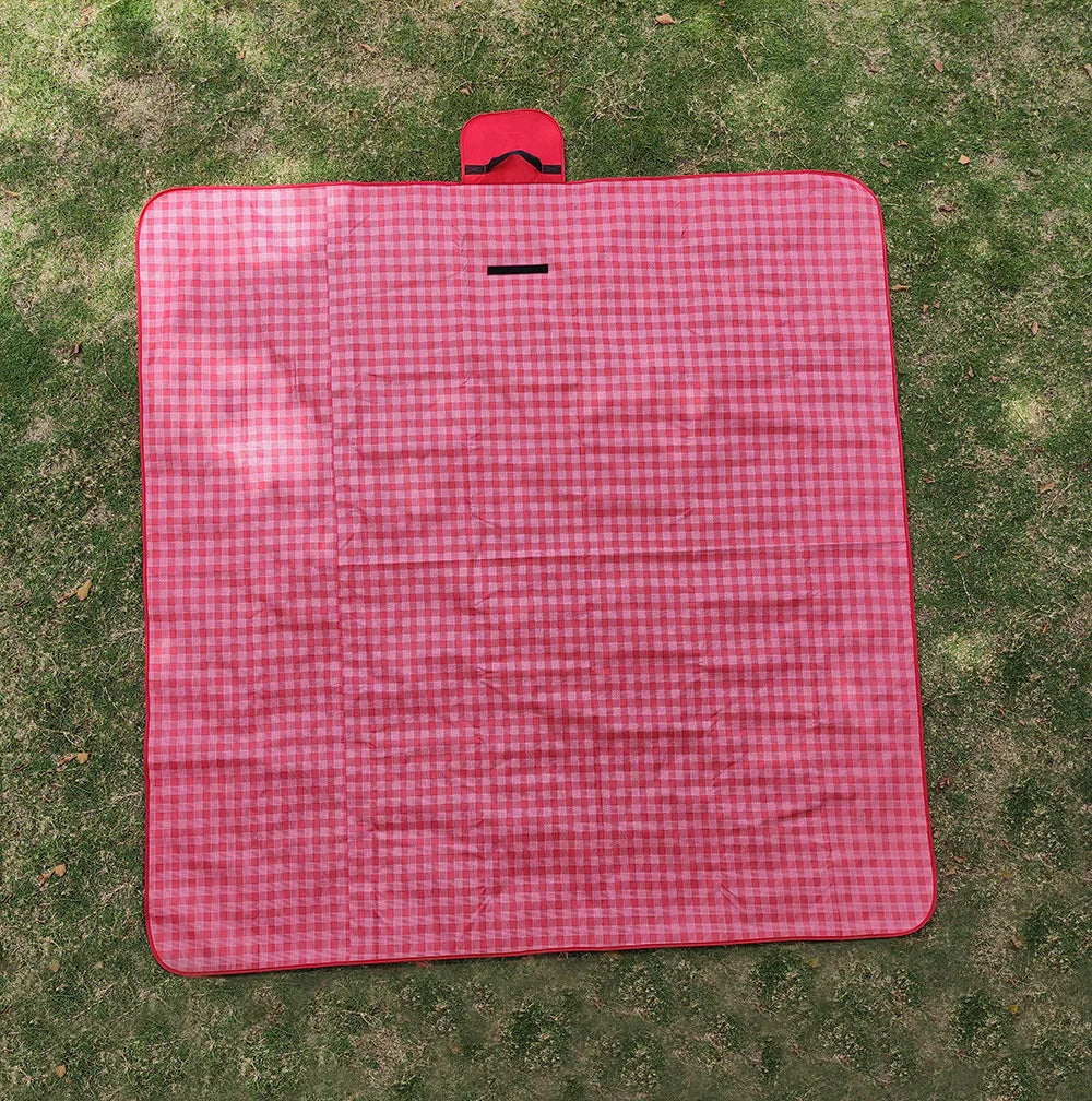 Outdoor Portable Picnic Blanket Waterproof Beach Cushion Mat for Baby Sleeping, Moistureproof Plaid Multiplayer Camping Mat