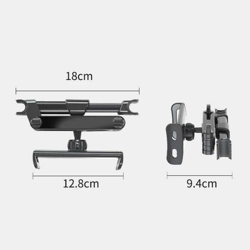 360 Rotation Universal Car Back Seat Headrest Mount Holder: Mini Tablet PC and Auto Phone Stand