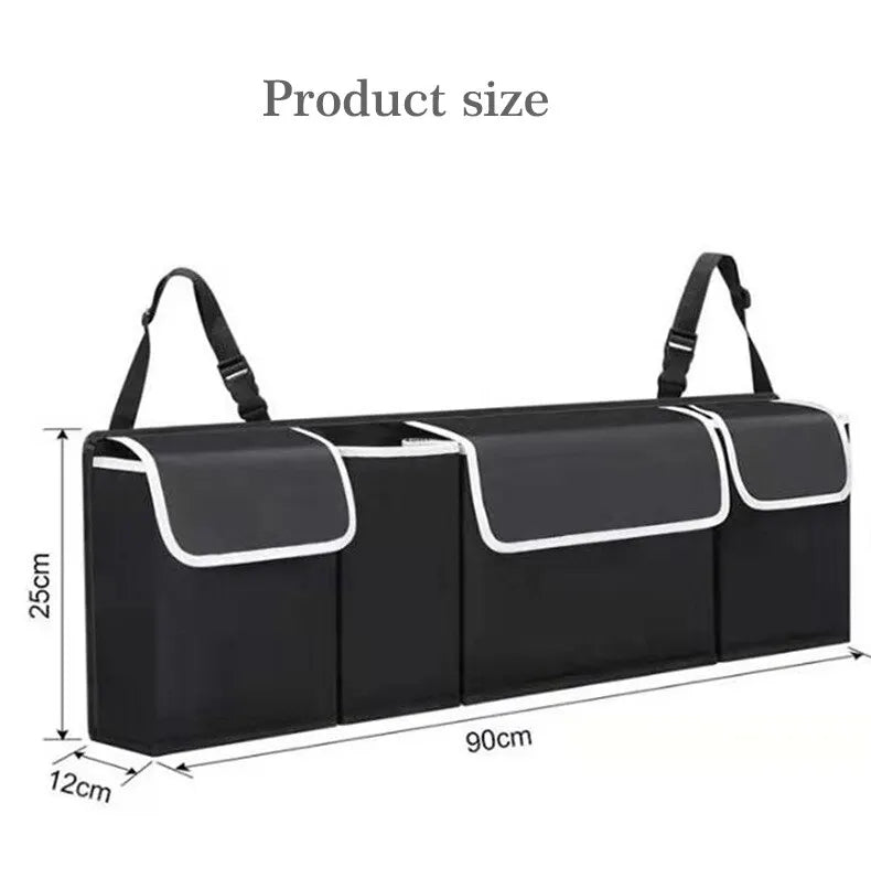 High Capacity Multi-Use Car Trunk Organizer: Oxford Backseat Storage Bag for Automobile Interior