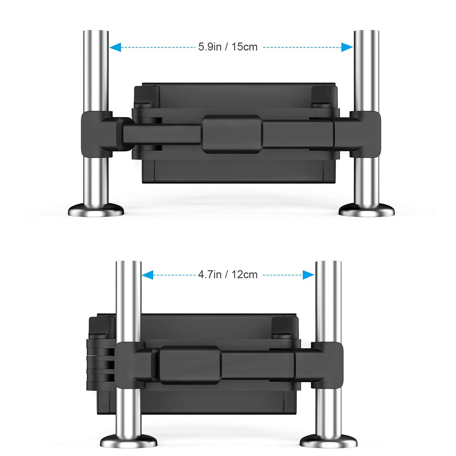 360 Rotation Universal Car Back Seat Headrest Mount Holder: Mini Tablet PC and Auto Phone Stand