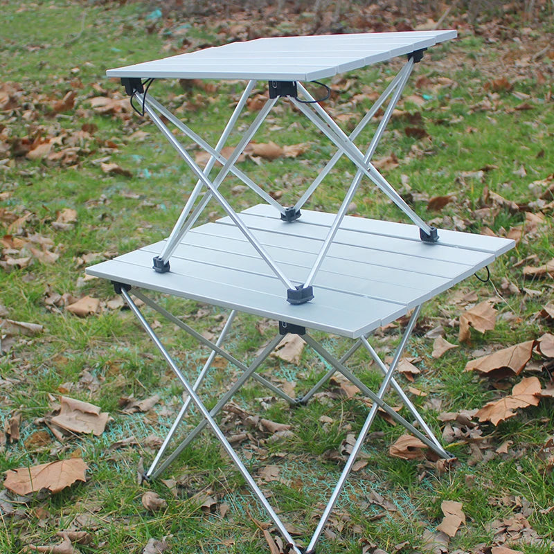 UltraPort Compact Camp Table Outdoor Folding Table, Portable Camping Side Table made of Ultralight Aluminum. Ideal for Camping, Picnics, and Beach Trips