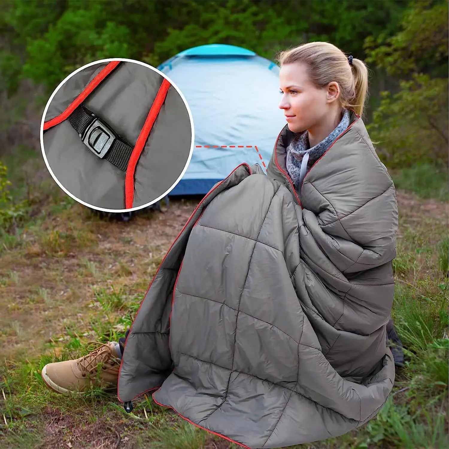 Camping Mat Outdoor Blanket, Moisture-Proof and Anti-Splash Camping Bed. Inflatable Mattress Ideal for Picnics and Outdoor Activities