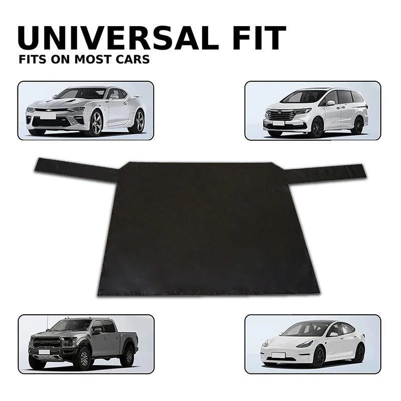 Universal Rear Window Cover – All-Season Snow, Frost & Sun Protection - Delicate Leather