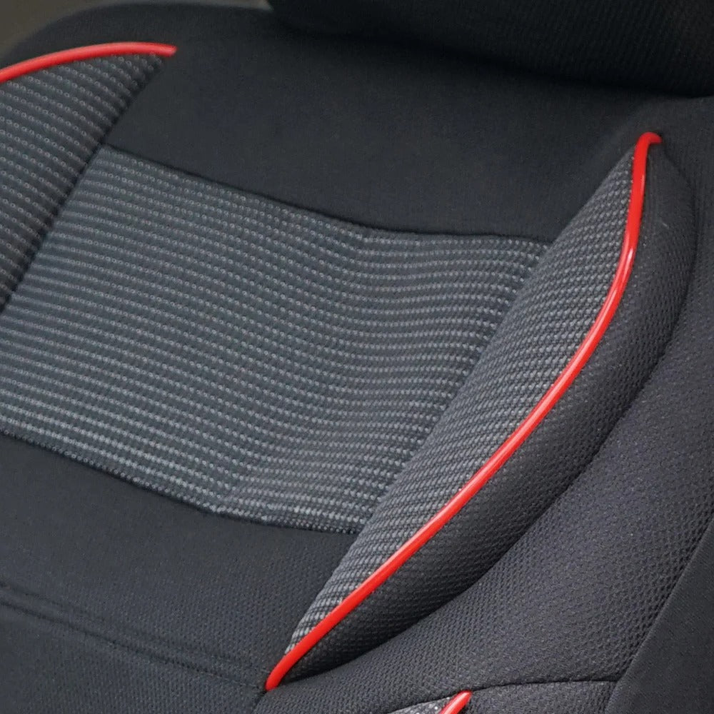 5D Car Seat Covers – Universal 4mm Sponge Padded Seat Cover Set for Cars - Delicate Leather