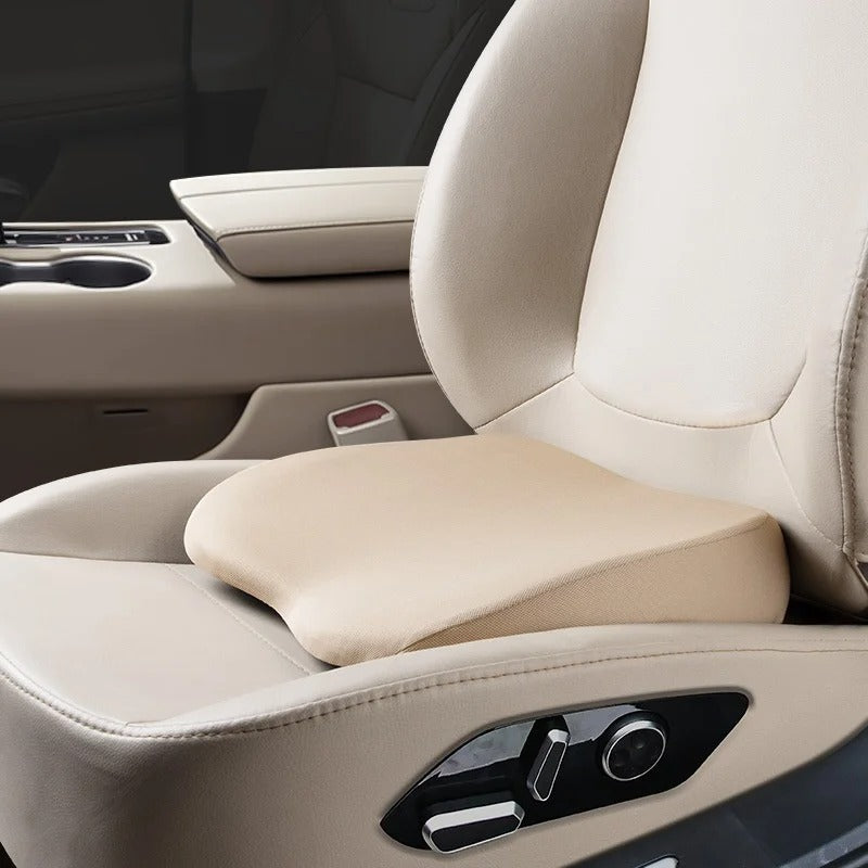 Thickened Car Seat Booster Cushion – Universal Single Driver Seat Pad for All Seasons - Delicate Leather  