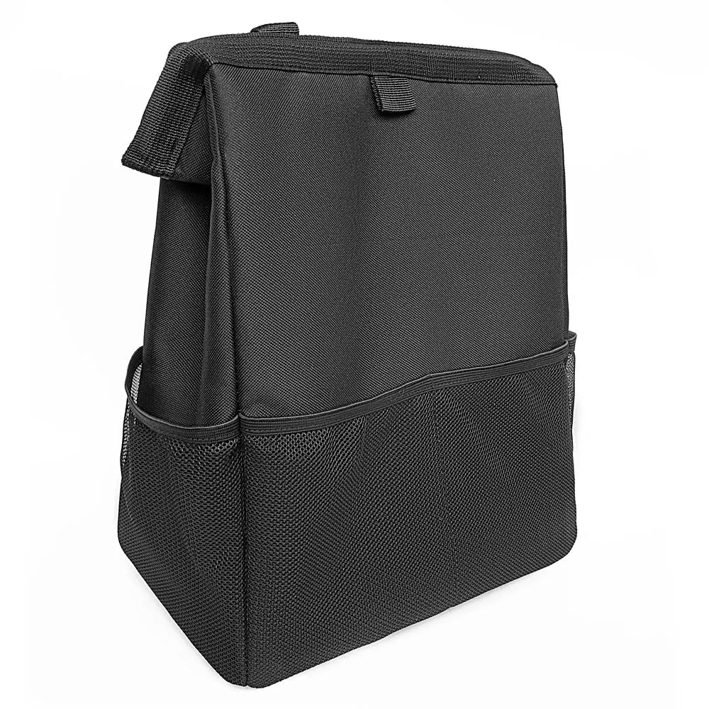 Used Foldable Design Waterproof Oxford Vehicle Headrest Hanging Storage Bag Car Trash Can with Leakproof PEVA Lining