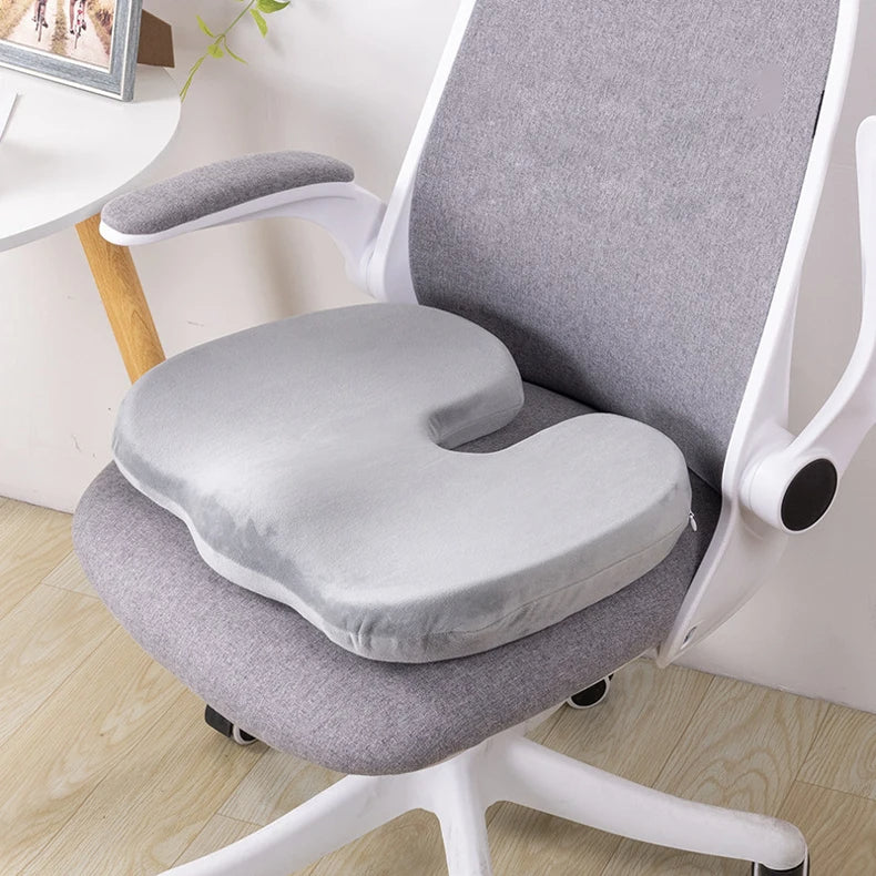 Ergonomics Gel Enhanced Seat Cushion Pillow Office Chair Pad Coccyx Orthopedic Memory Foam Car Seat Cushion for Tailbone Pain