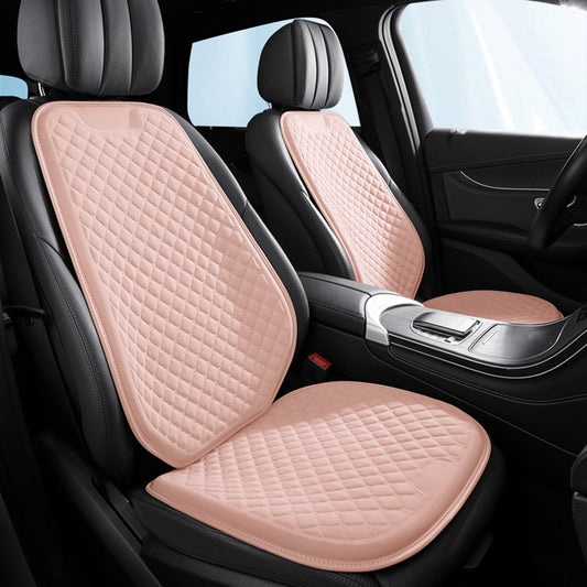 Gel Seat Cushion Pad – Foldable Cooling Cushion with Washable Cover for Cars, Office, and Home - Delicate Leather