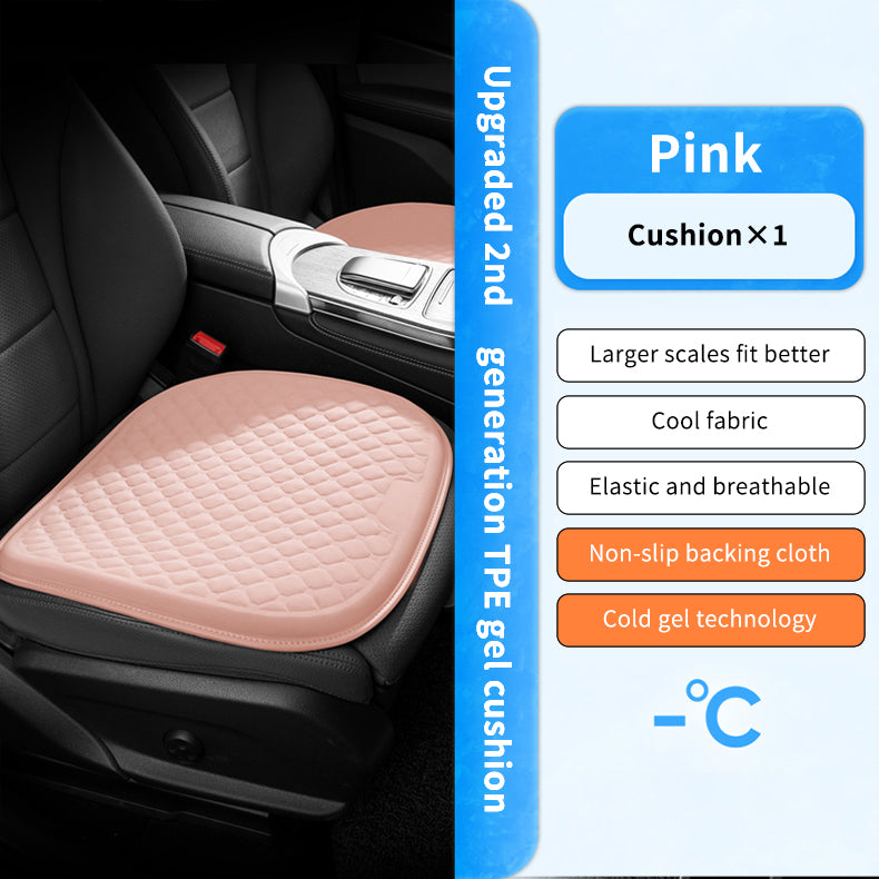 Integrated Gel Seat Cushion Pad Car Accessories Soft Travel Foldable Cooling Wheelchairs Gel Seat Cushions with Cover