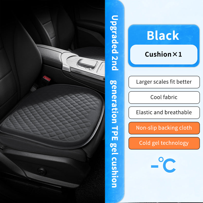 Integrated Gel Seat Cushion Pad Car Accessories Soft Travel Foldable Cooling Wheelchairs Gel Seat Cushions with Cover