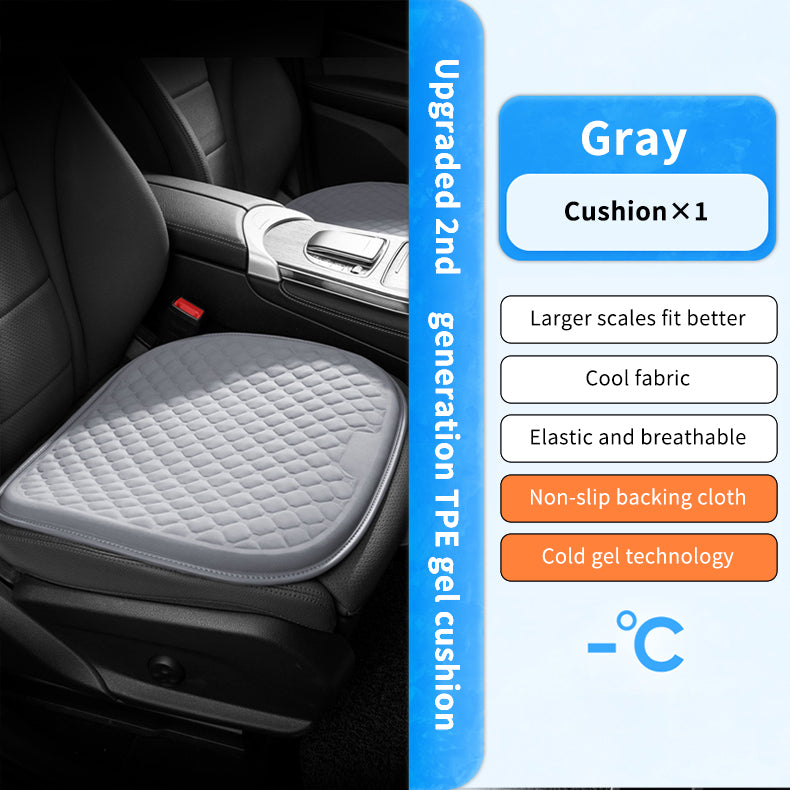 Integrated Gel Seat Cushion Pad Car Accessories Soft Travel Foldable Cooling Wheelchairs Gel Seat Cushions with Cover