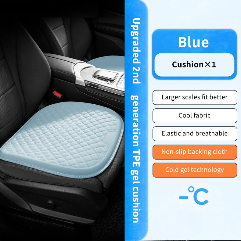 Integrated Gel Seat Cushion Pad Car Accessories Soft Travel Foldable Cooling Wheelchairs Gel Seat Cushions with Cover