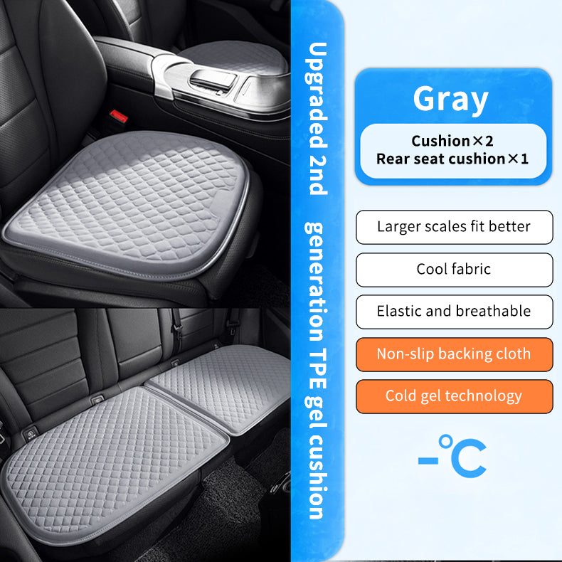 Integrated Gel Seat Cushion Pad Car Accessories Soft Travel Foldable Cooling Wheelchairs Gel Seat Cushions with Cover