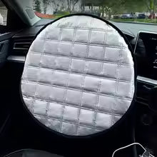 Universal Car Steering Wheel Cover – Anti-Slip Breathable Heat-Resistant Sun Protection Steering Wheel Protector - Delicate Leather