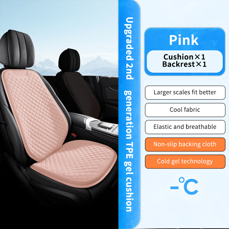 Integrated Gel Seat Cushion Pad Car Accessories Soft Travel Foldable Cooling Wheelchairs Gel Seat Cushions with Cover