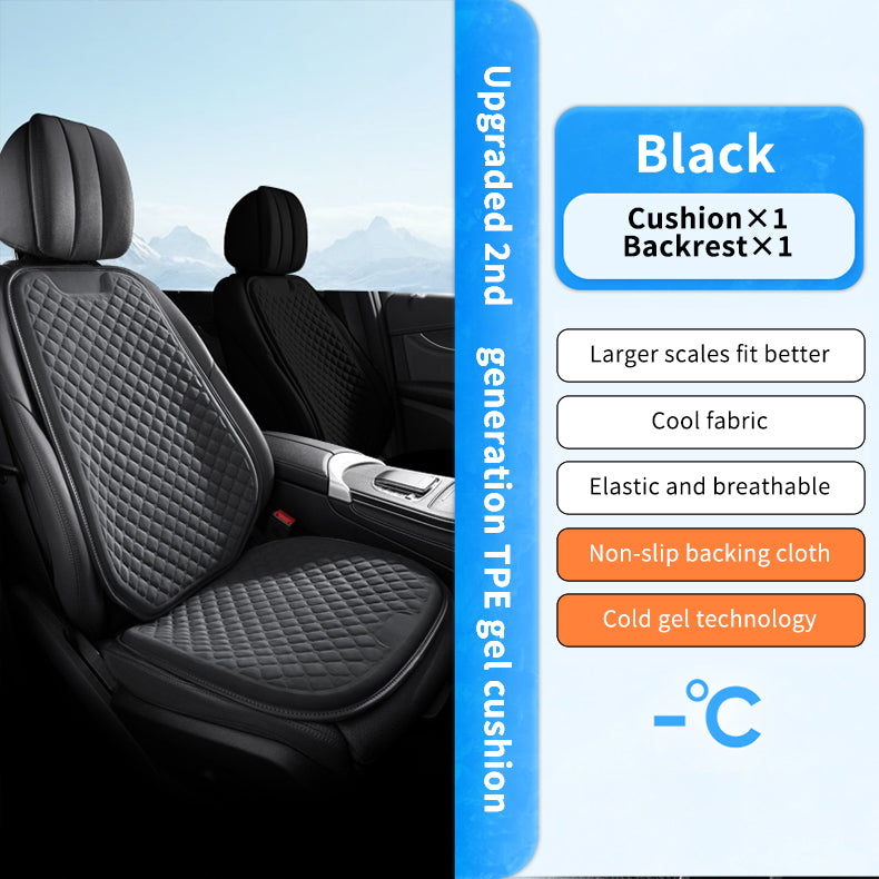 Integrated Gel Seat Cushion Pad Car Accessories Soft Travel Foldable Cooling Wheelchairs Gel Seat Cushions with Cover