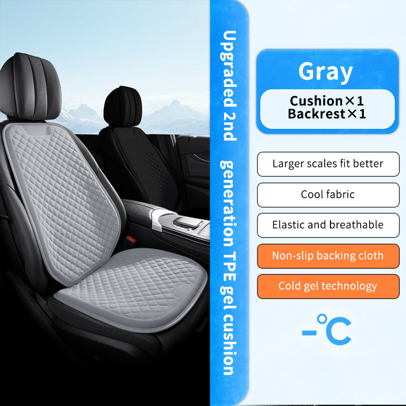 Integrated Gel Seat Cushion Pad Car Accessories Soft Travel Foldable Cooling Wheelchairs Gel Seat Cushions with Cover