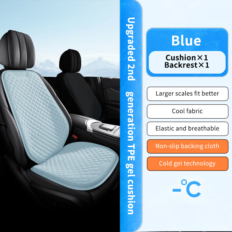 Integrated Gel Seat Cushion Pad Car Accessories Soft Travel Foldable Cooling Wheelchairs Gel Seat Cushions with Cover