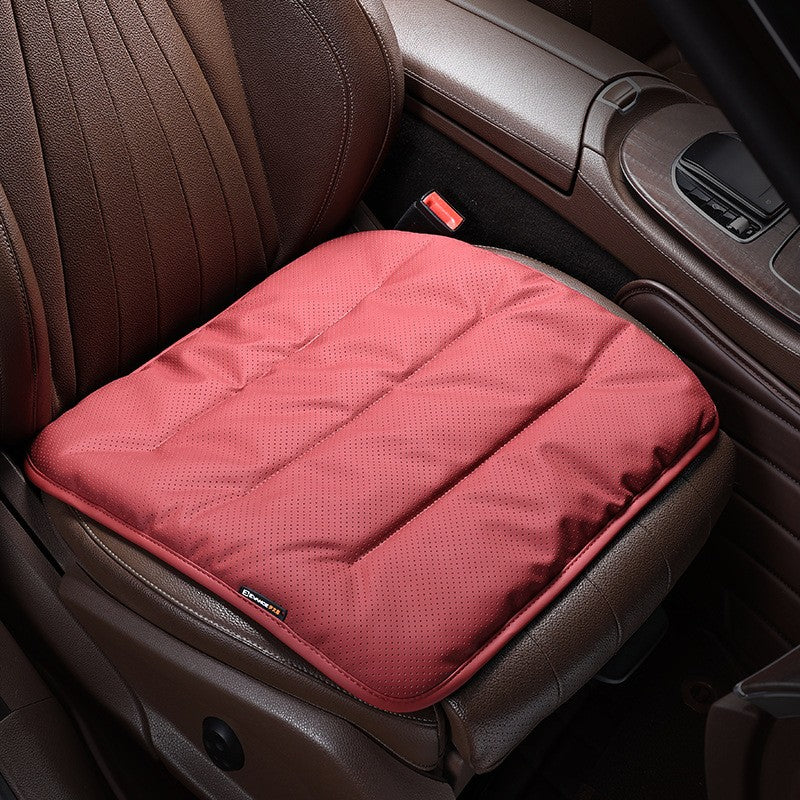 Soft Breathable Punching Stitching PU Leather Seat Cushion