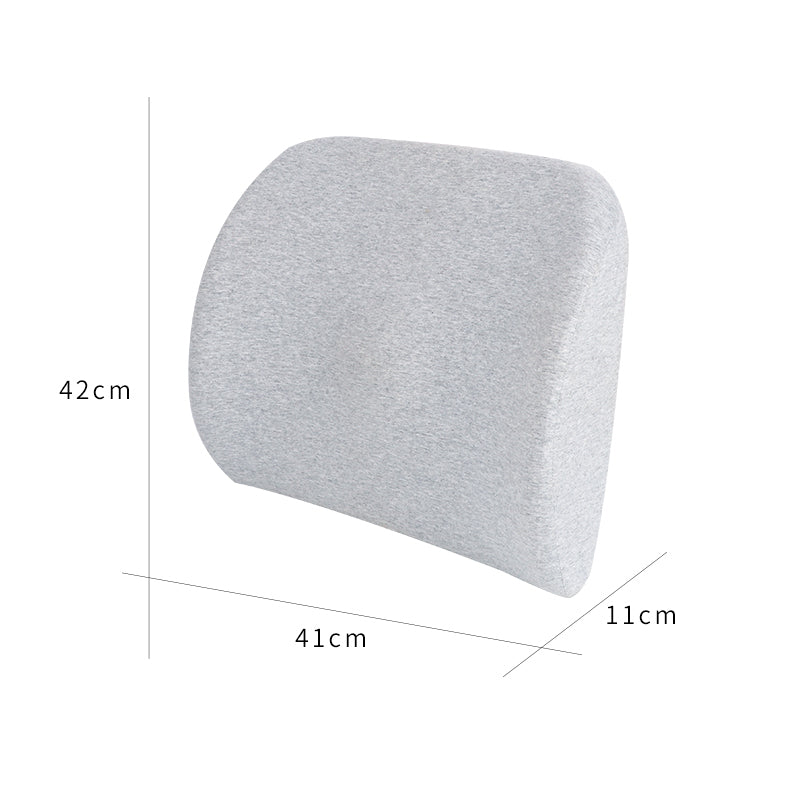 Eco-friendly Cotton & Memory Foam Rectangular Lumbar Support Cushion for Sleep, Nursing, Hotel Use, Reading, and Bed Rest