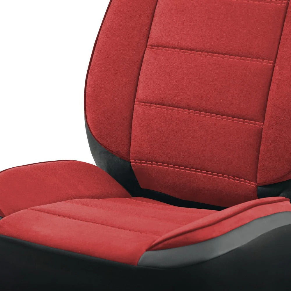 Universal Suede & Leather Car Seat Covers – Waterproof Full Set for Cars, SUVs, Trucks & Vans - Delicate Leather