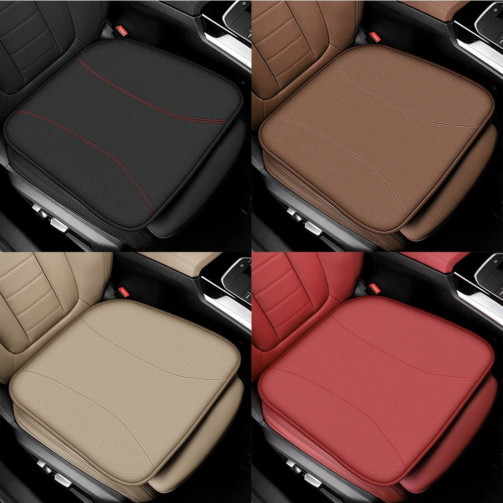 Breathable Memory Foam Car Seat Cushion – Universal Front & Rear Seat Protection Mat - Delicate Leather