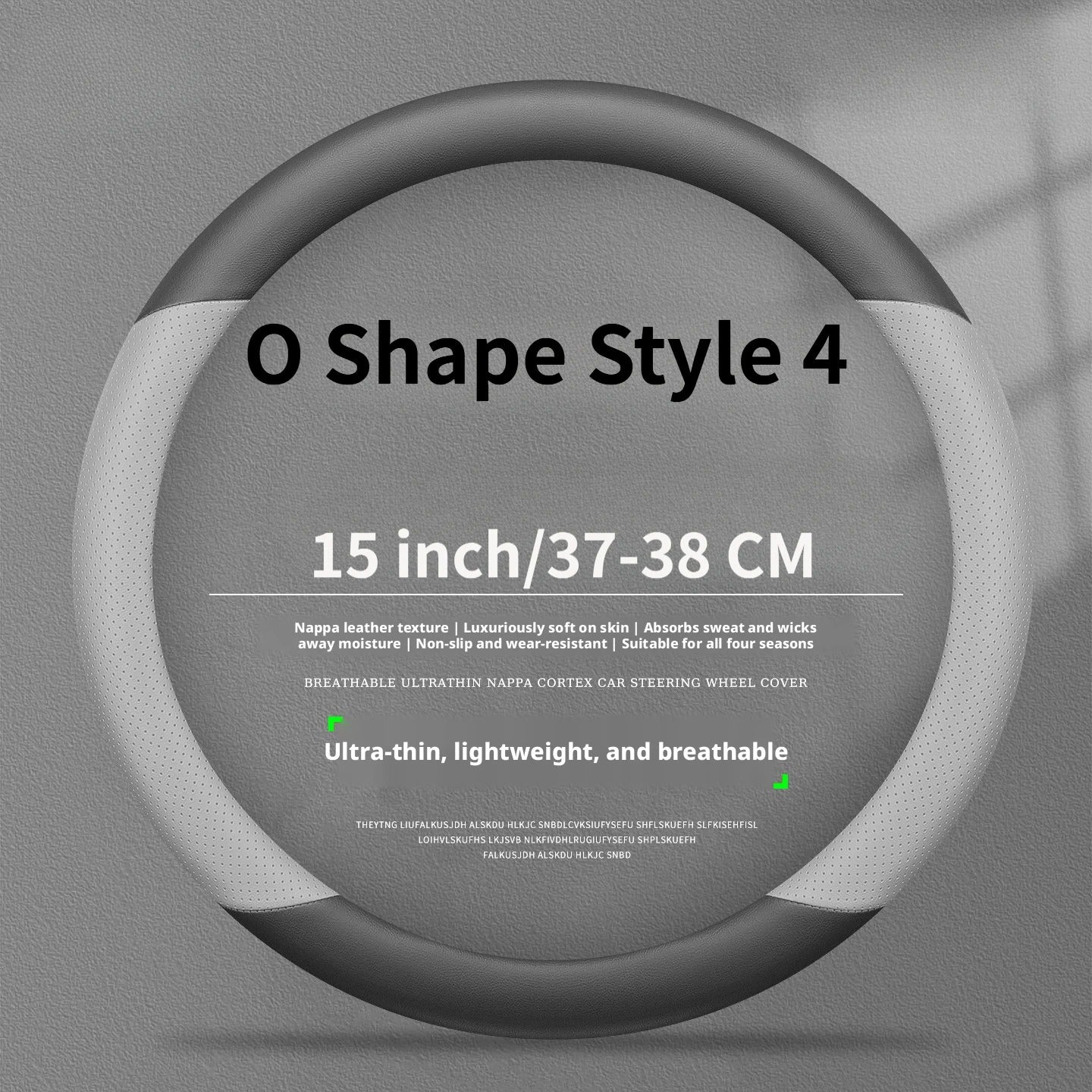 Minimalist Car Steering Wheel Cover – Universal Anti-Slip Comfortable Grip - Delicate Leather