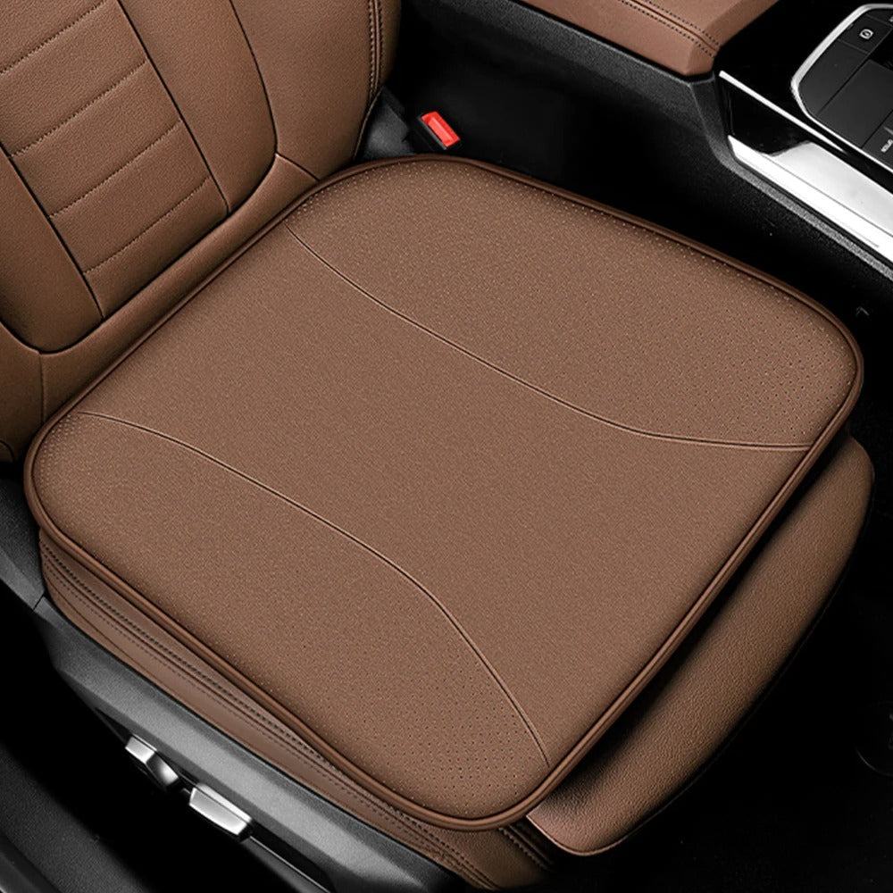 Breathable Memory Foam Car Seat Cushion – Universal Front & Rear Seat Protection Mat - Delicate Leather