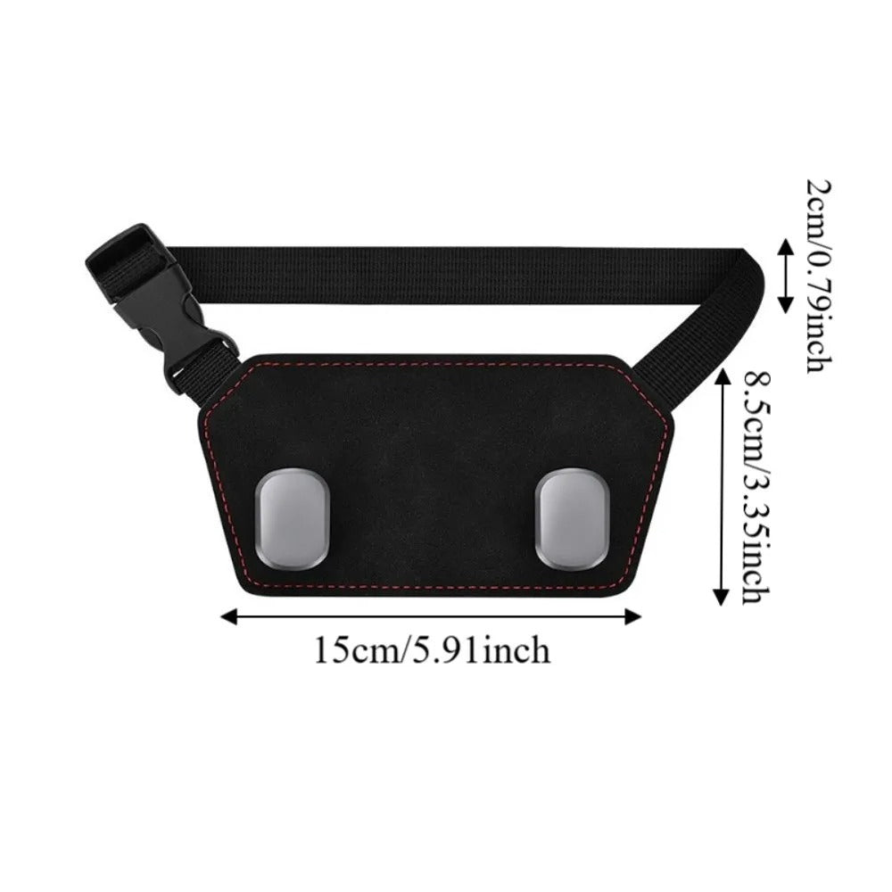 Heavy-Duty Car Headrest Double Hook – Multi-Purpose Seat Back Organizer & Bag Hanger - Delicate Leather