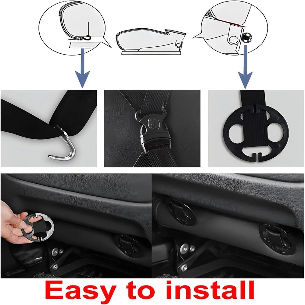 Luxury Universal Leather Car Seat Covers Full Set – Premium PU Leather Seat Covers for Cars, SUVs & Trucks, All-Season Full Coverage - Delicate Leather