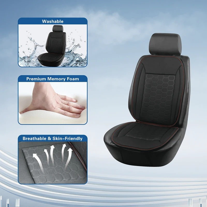 Universal Honeycomb Car Seat Cushion – Breathable Heat-Dissipation Seat Protector - Delicate Leather
