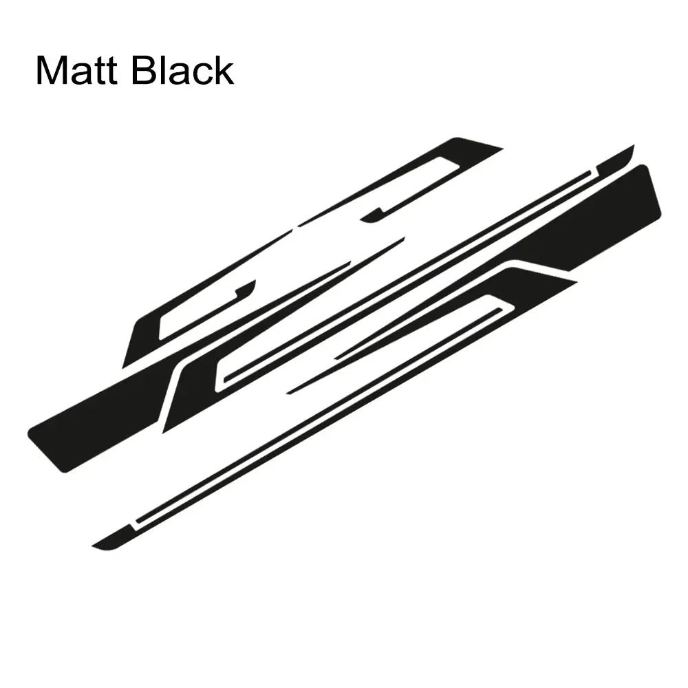 Car Side Sport Stripe Decals – Self-Adhesive PVC Vinyl Body Graphic Stickers - Delicate Leather