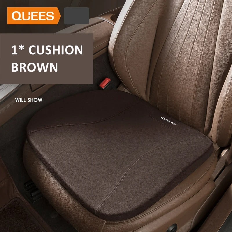 Memory Foam Car Lumbar Cushion – Integrated Seat Back Support Pillow - Delicate Leather